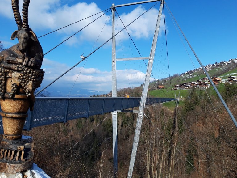 Die Hängebrücke in Sigriswil | © 2021 ALPHAVISION