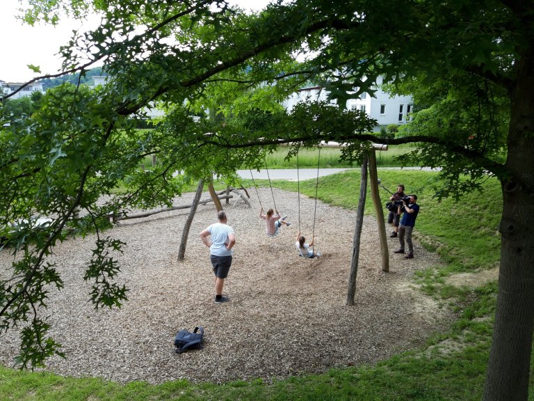 Der Spielplatz Krake steht bei den Mädchen hoch im Kurs | © ALPHAVISION