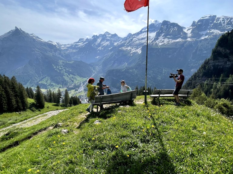 Blick von der Allmenalp auf Kandersteg | © 2021 ALPHAVISION