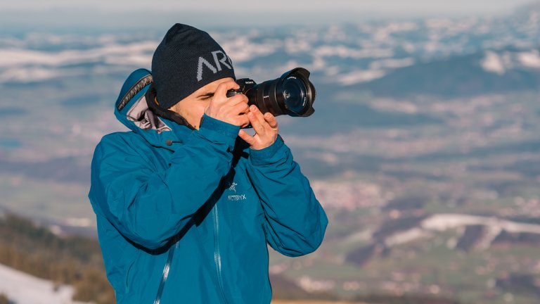 Der Bergfotograf in Action | © 2021 ALPHAVISION 