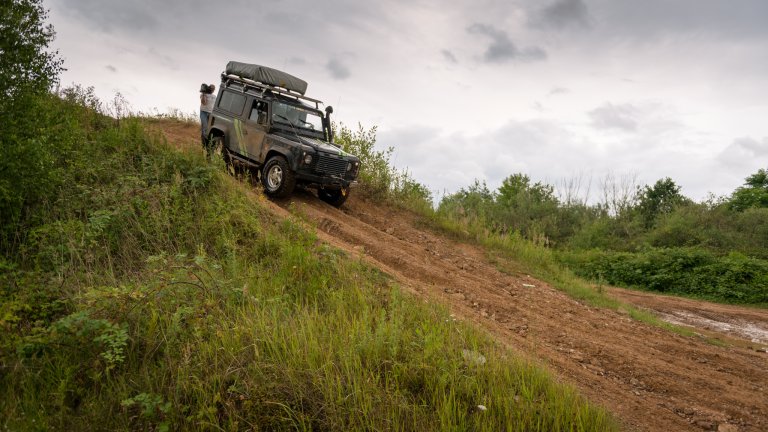 Fahrgelände des 4x4-Clubs Vallée de la Zorn in der Nähe von Steinbourg (F).