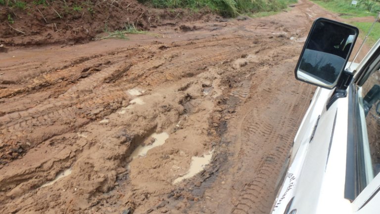 Es gibt keine befestigten Strassen im Kongo. Reisen wird zum Abenteuer.