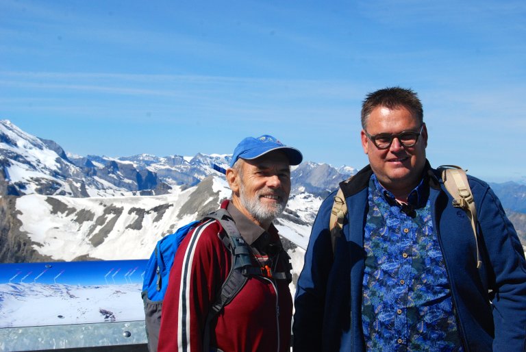 Gipfelstürmer: Daniel Berger (links) und Roy Gerber.