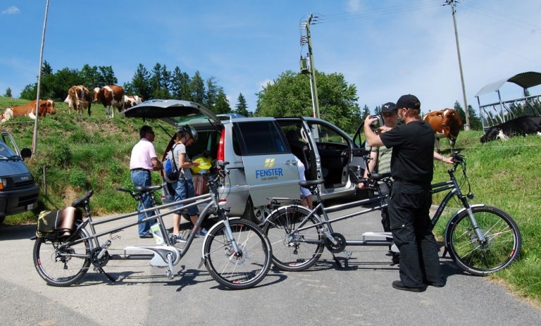 Das zweite Tandem nutzt Kameramann Pierre Meyer für möglichst dynamische Fahrbilder.