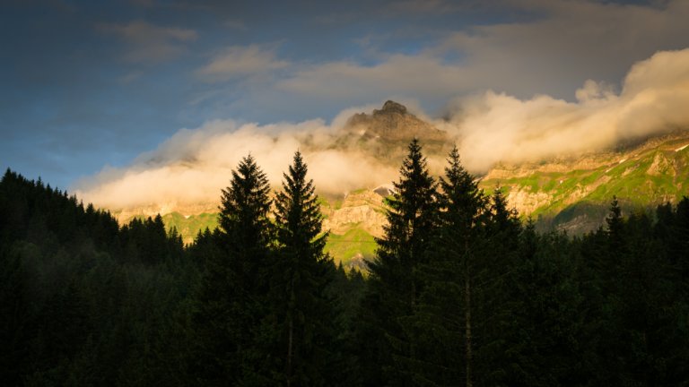 Abendstimmung über dem Säntis.