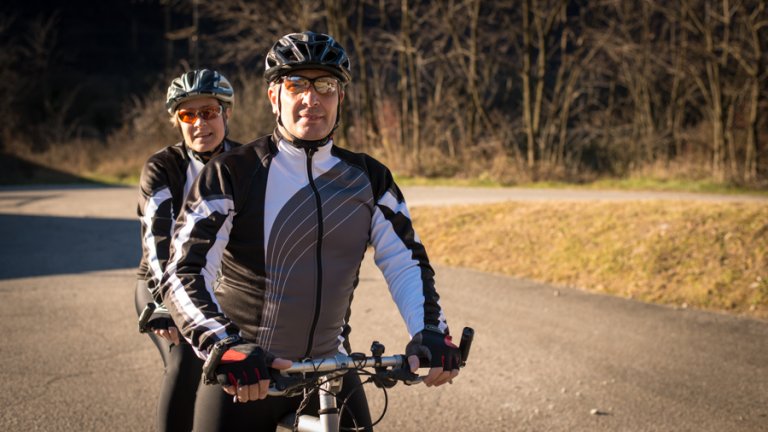 Rebekka und Enerico auf ihrem Tandem. Mehr als nur ein Hobby...