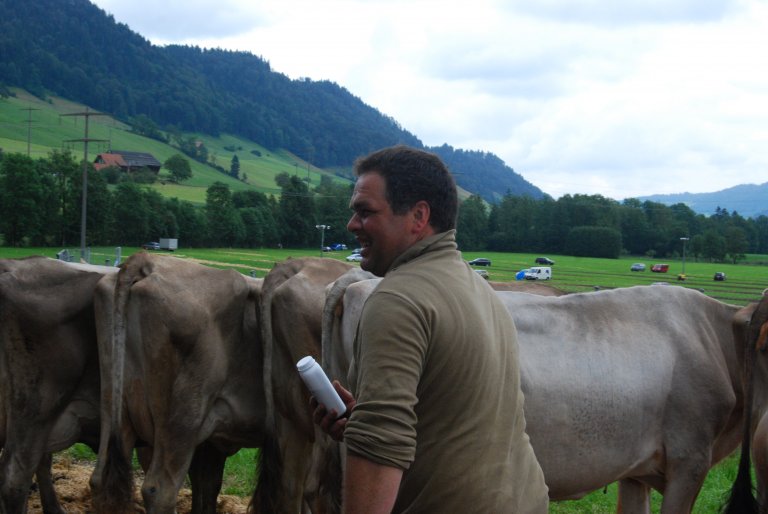 Der Alpaufzug wurde von Bauer Reto Theiler organisiert.