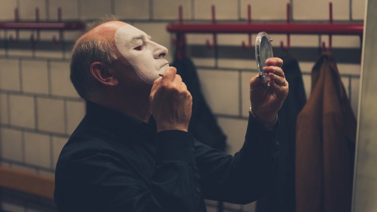 Der bekannte Mime Carlos Martinez aus Barcelona.