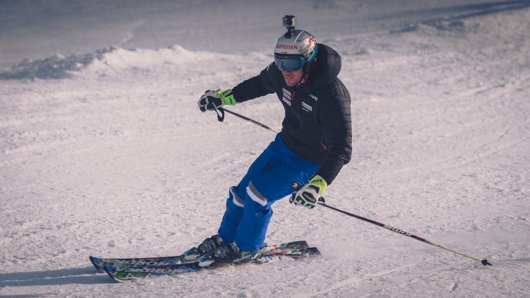 Seine beste Disziplin ist der Riesenslalom.