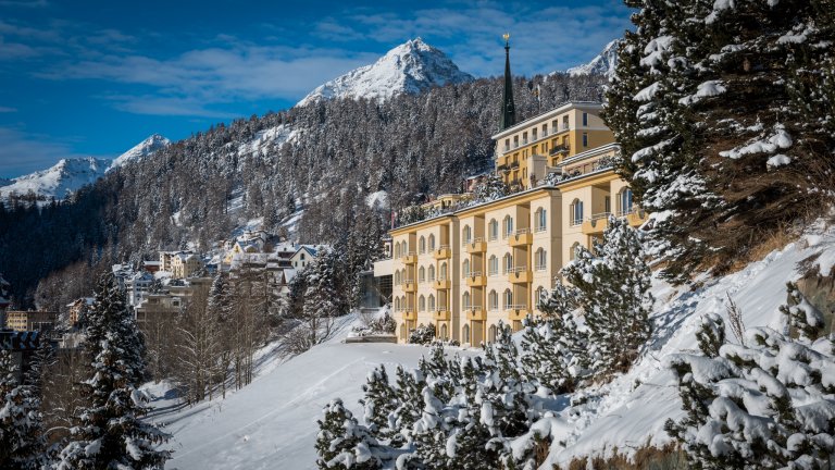 Die Panoramalage des Kulm Hotel.