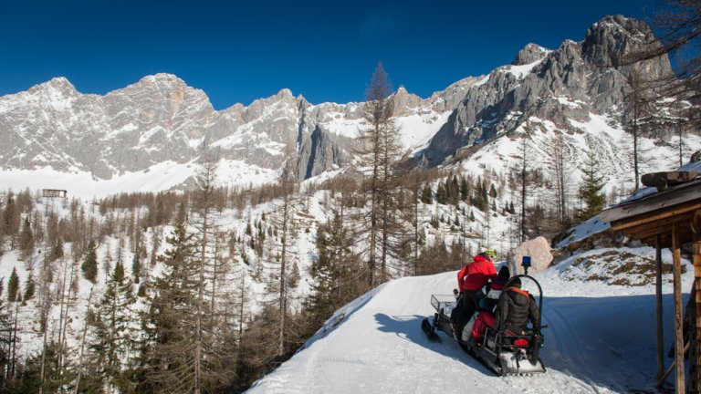 Das berühmte Dachsteingebirge in Österreich.