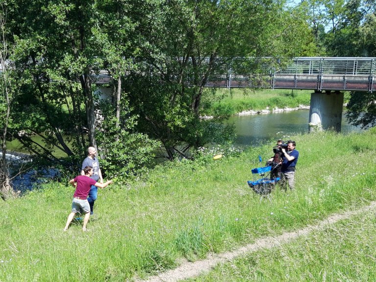 Discgolf mit Freund Philipp Steffen | © ALPHAVISION