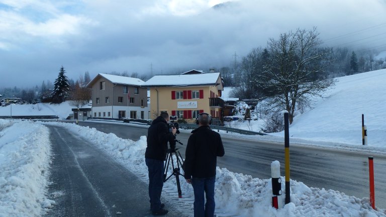 Dreharbeiten in Castrisch