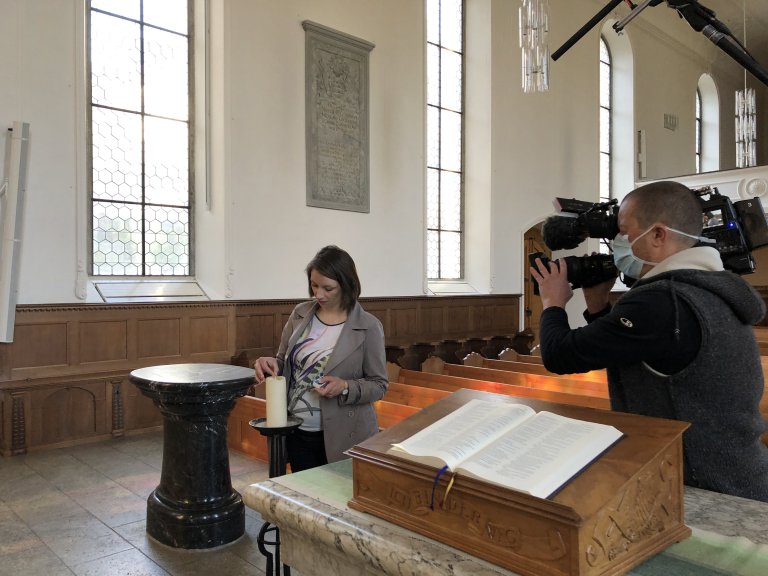 Christina Bachmann-Roth in der Reformierten Kirche Lenzburg | © ALPHAVISION