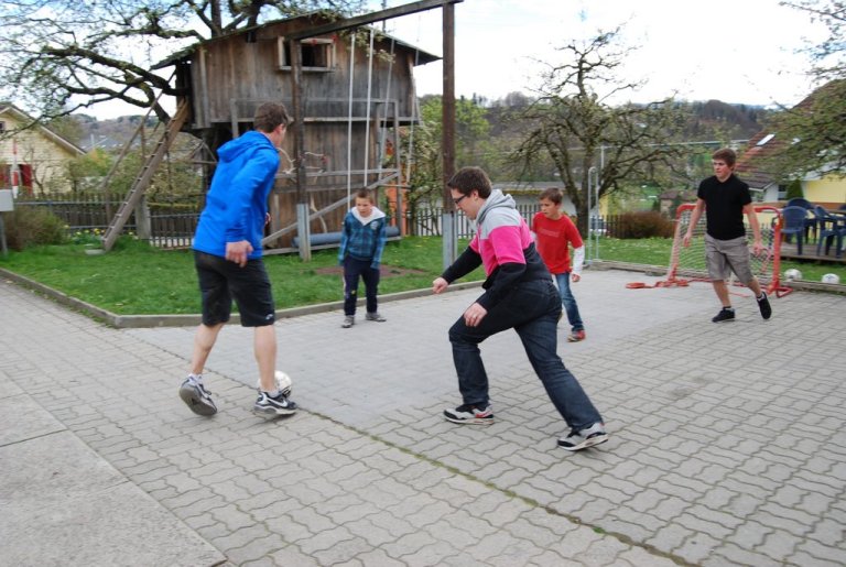 Eine Fussballmanschaft ist bei Nufers schnell zusammengestellt.